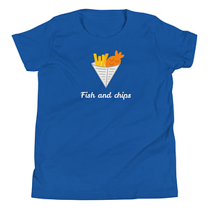 fish and chips dish t-shirt design