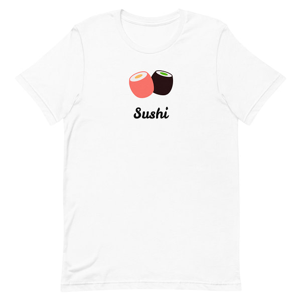 sushi dish t-shirt design