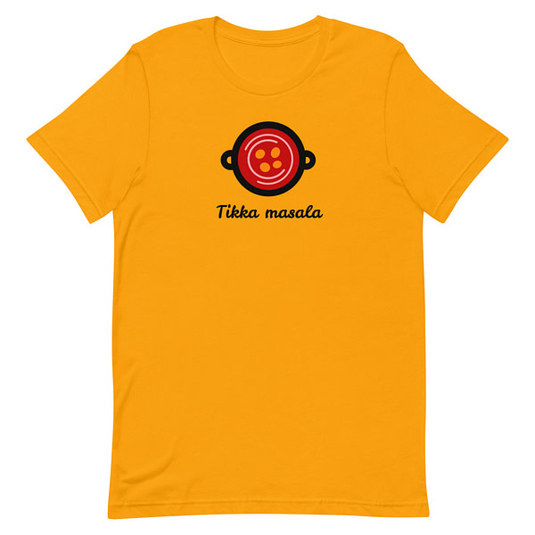 tikka masala dish t-shirt design