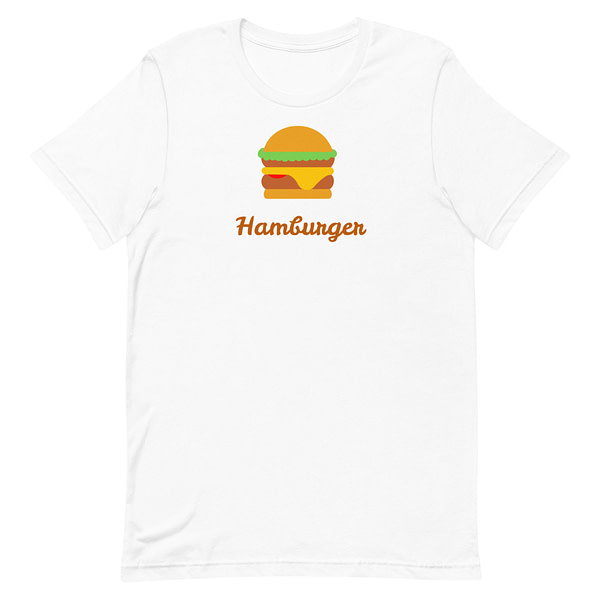 hamburger dish t-shirt design