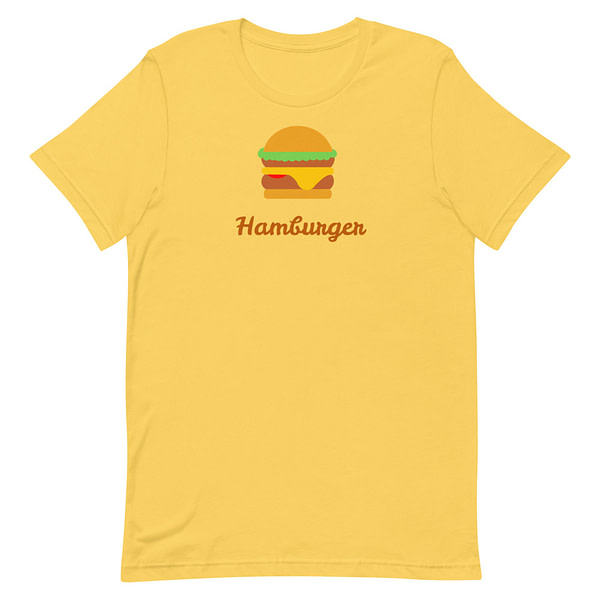 hamburger dish t-shirt design