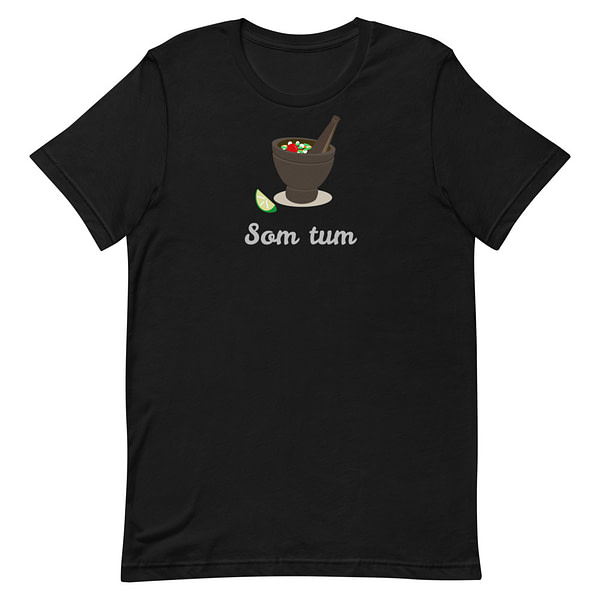 som tum dish t-shirt design